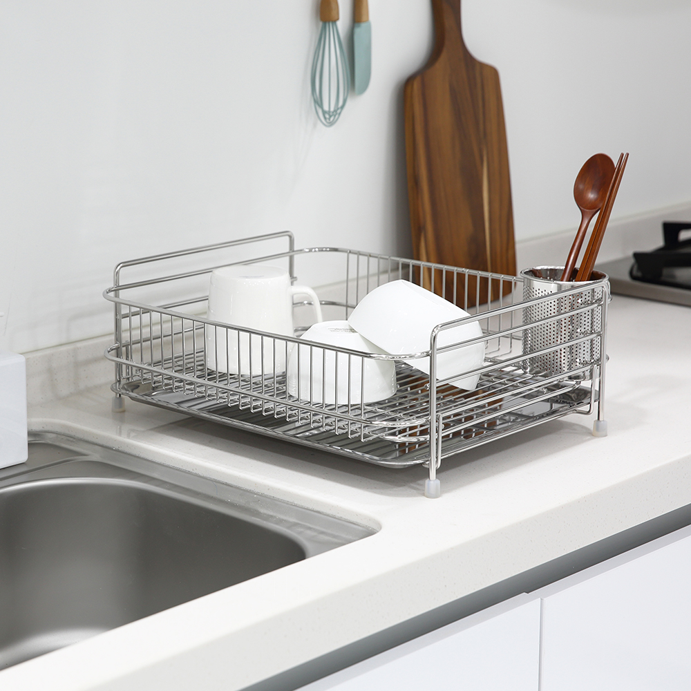 아이넥스 솔리드 1단 식기건조대 대 설거지건조대 스텐건조대 그릇정리대