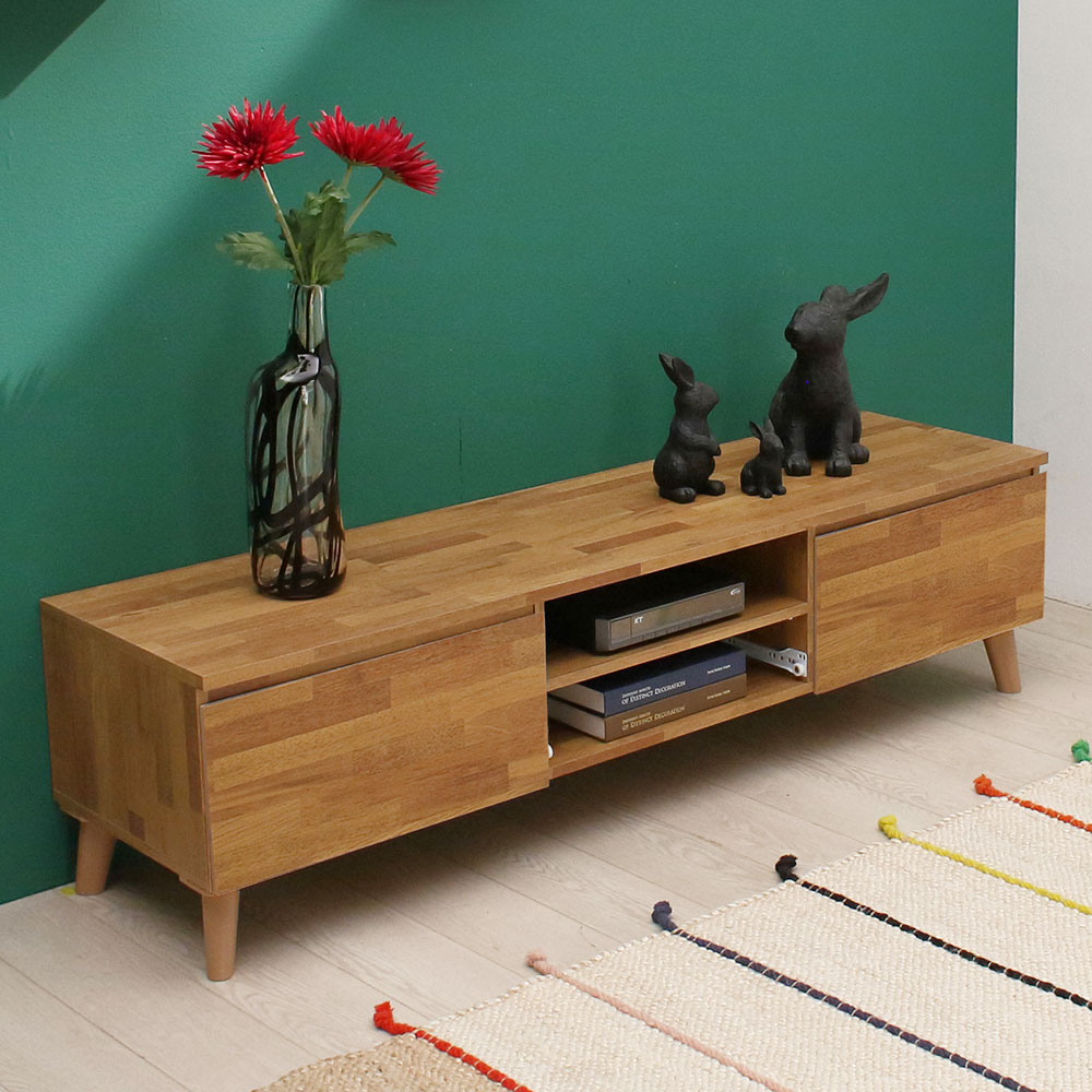 카이 북유럽 거실 TV 서랍장 티비다이 슬림 낮은 거실장 2700