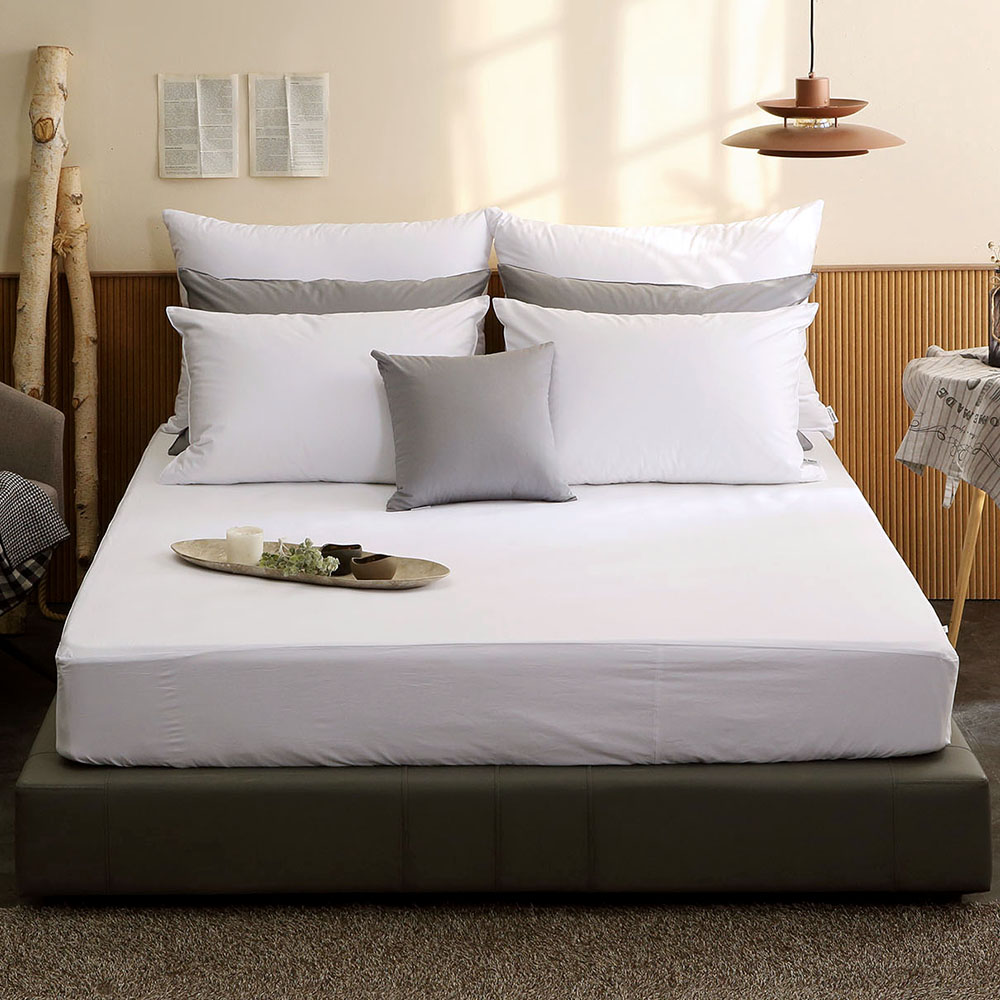 이스턴킹침구 호텔식 바스락 차렵이불 60수 바이오워싱 썬샤인 화이트 EK이불커버세트