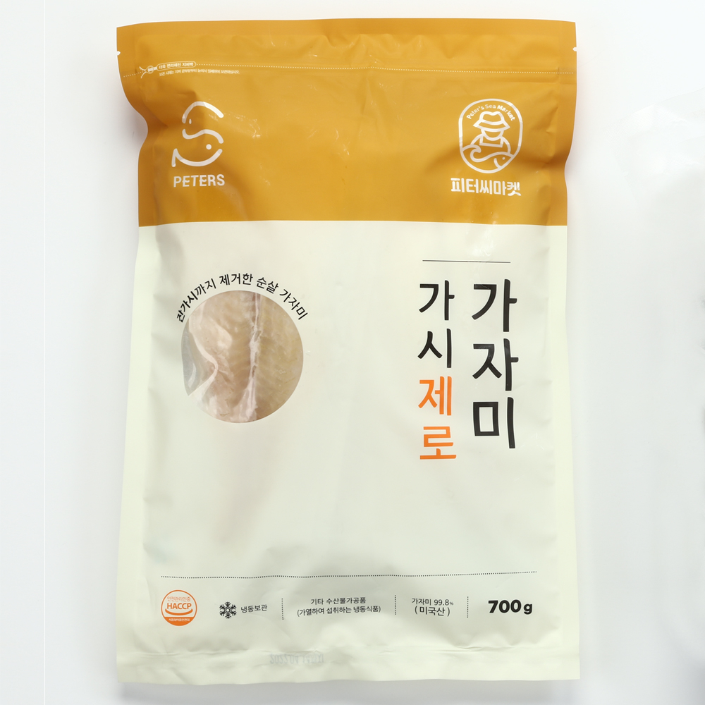 피터씨마켓 가시제로 순살 가자미 700g, 1개