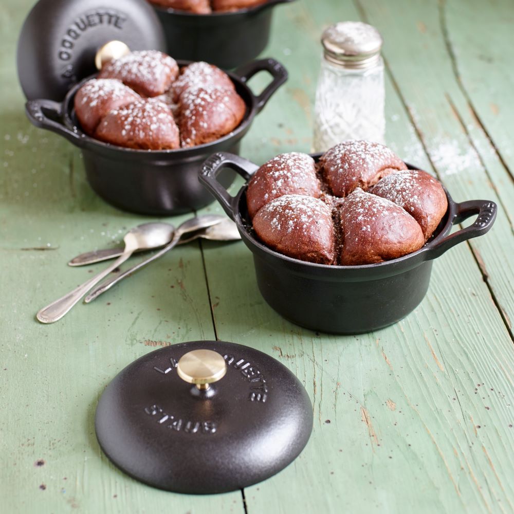 꼬깔손잡이증정 ST1741223 스타우브 원형 빈티지 꼬꼬떼 블랙 12cm