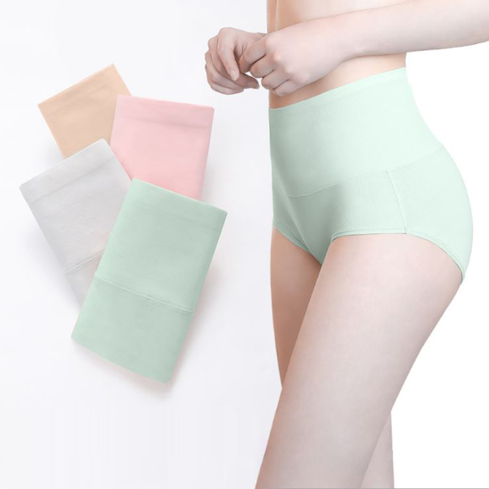 여성팬티 빅사이즈 면팬티 엄마 할머니 하이웨스트 순면 편한 여학생 - 상세 이미지 3