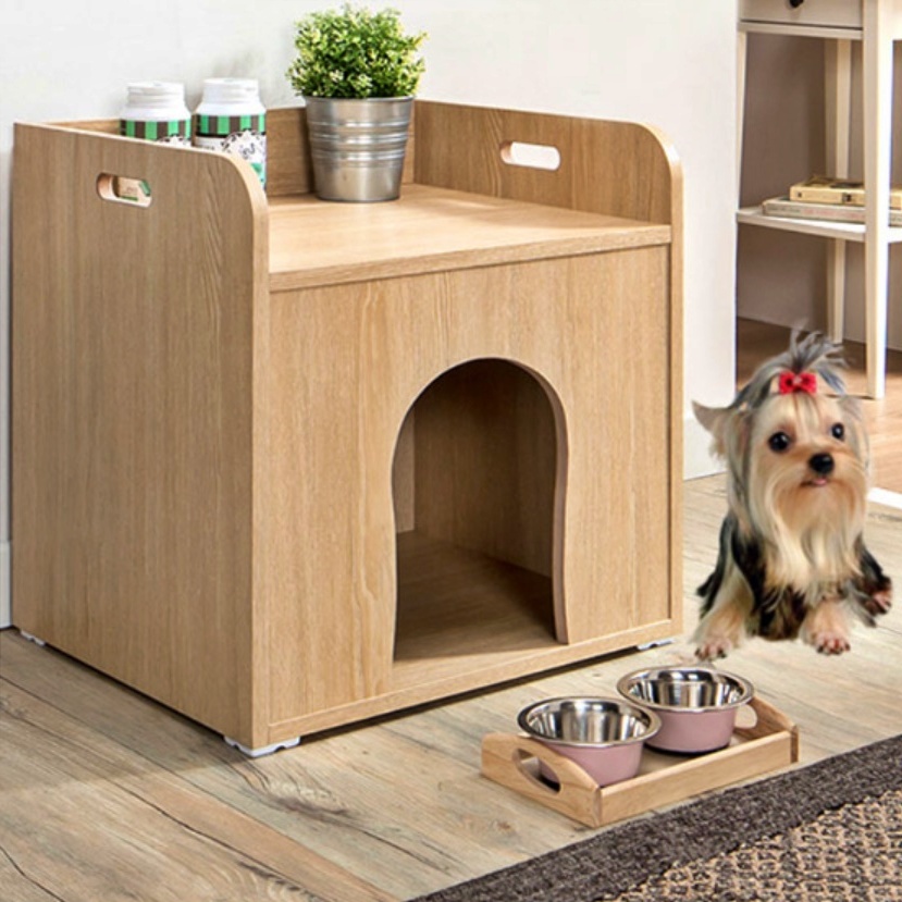 반려견 가구 원목 강아지 집 럭셔리 애견하우스 강아지 나무집 소형견 침대 애완견 개집