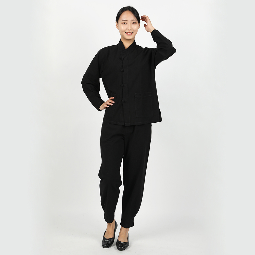여자 봄가을 생활한복 선염20수 저고리 바지 개량 계량 한복 절복 법복 - 상세 이미지 2