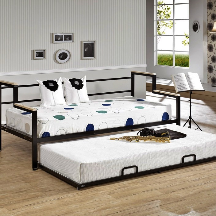 쇼파형 미니싱글 슬라이딩 침대 s 원룸침대 자취방침대 푹신한 초등 학생 여아 고등 철제