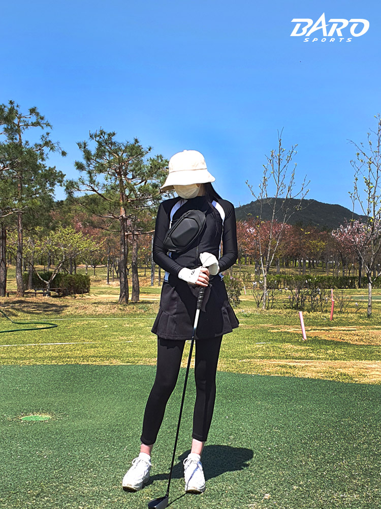 여성 치마 레깅스 스판 치마바지 기능성 스커트 치렝스 주름치마 연습복 - 상세 이미지 2