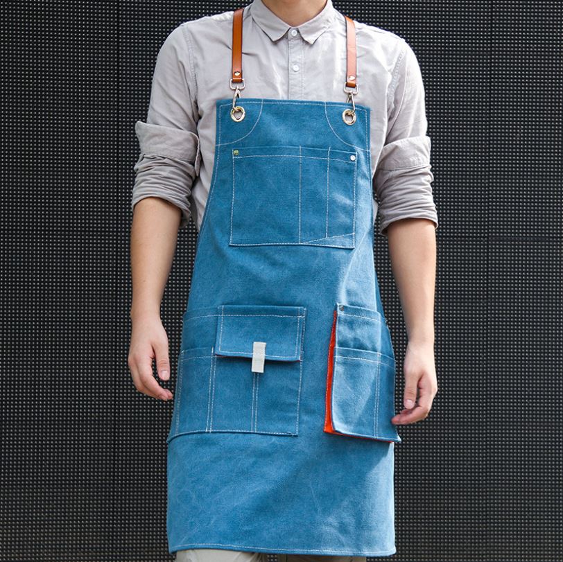 빅사이즈앞치마 데님 캔버스 고급 앞치마
