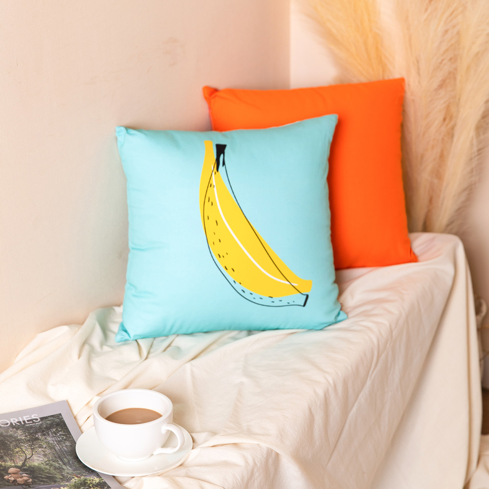 마벨로제 바나나 쿠션 쇼파 쿠션커버 등받이 40x40