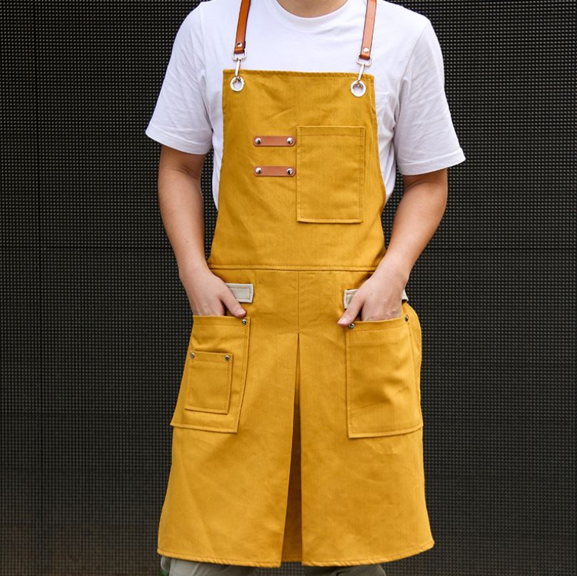 빅사이즈앞치마 데님 캔버스 고급 앞치마