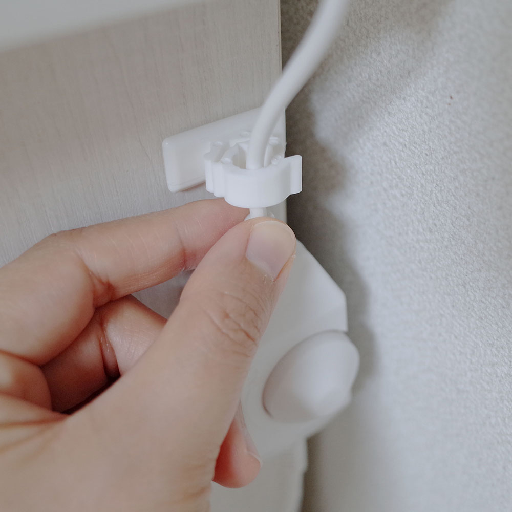 전선클립 4P 소 케이블 전선홀더 충전기 코드 선정리