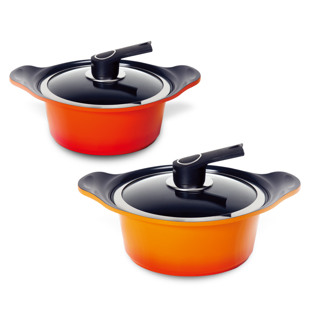 키친아트 양수 24 cm 냄비 세라믹 코팅 통주물 냄비 찜기 스텐채반 포함 - 상세 이미지 4