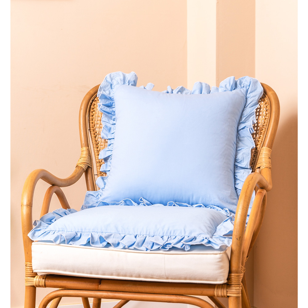 마벨로제 블라썸 프릴 쿠션커버 쇼파 쿠션 커버 방석 45x45