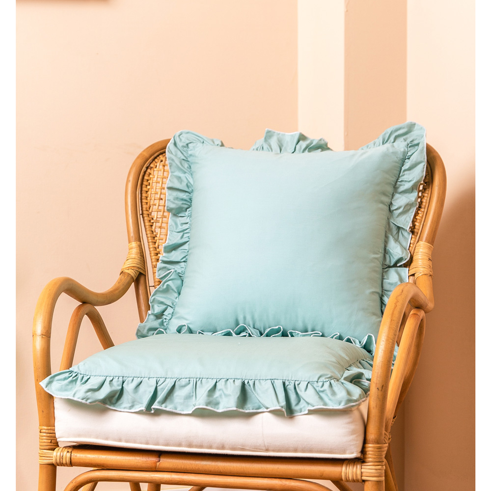 마벨로제 블라썸 프릴 쿠션커버 쇼파 쿠션 커버 방석 45x45