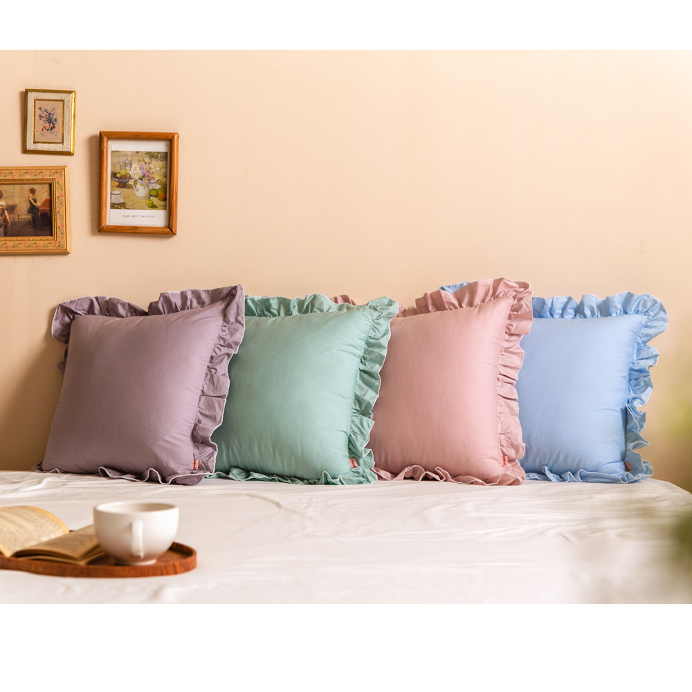 마벨로제 블라썸 프릴 쿠션커버 쇼파 쿠션 커버 방석 45x45