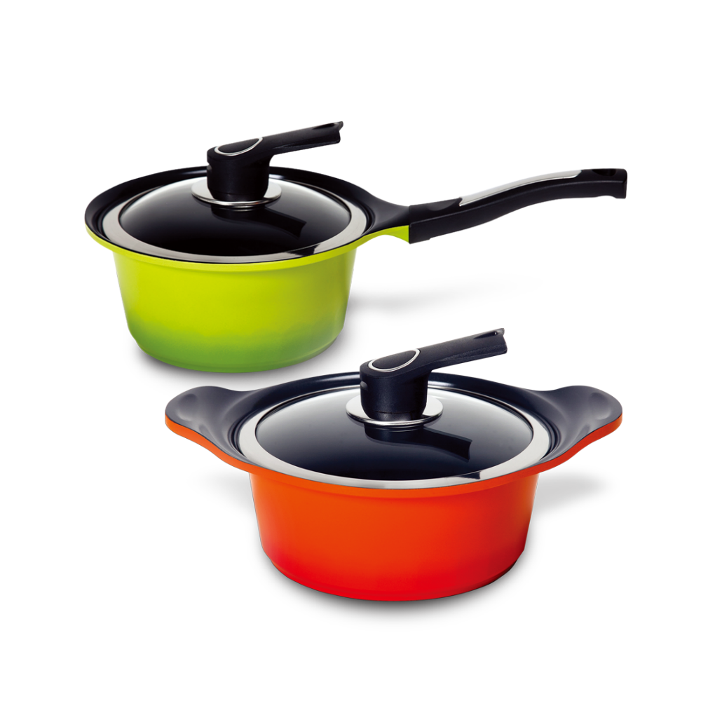 키친아트 양수 24 cm 냄비 세라믹 코팅 통주물 냄비 찜기 스텐채반 포함 - 상세 이미지 5