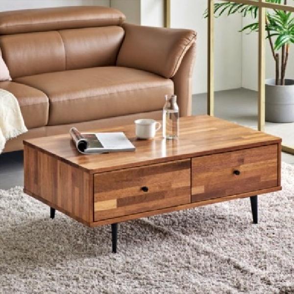 서랍테이블 엔틱 쇼파 테이블 거실용탁자 낮은테이블 멀바우 원목좌탁 티 수납 서랍형 소파