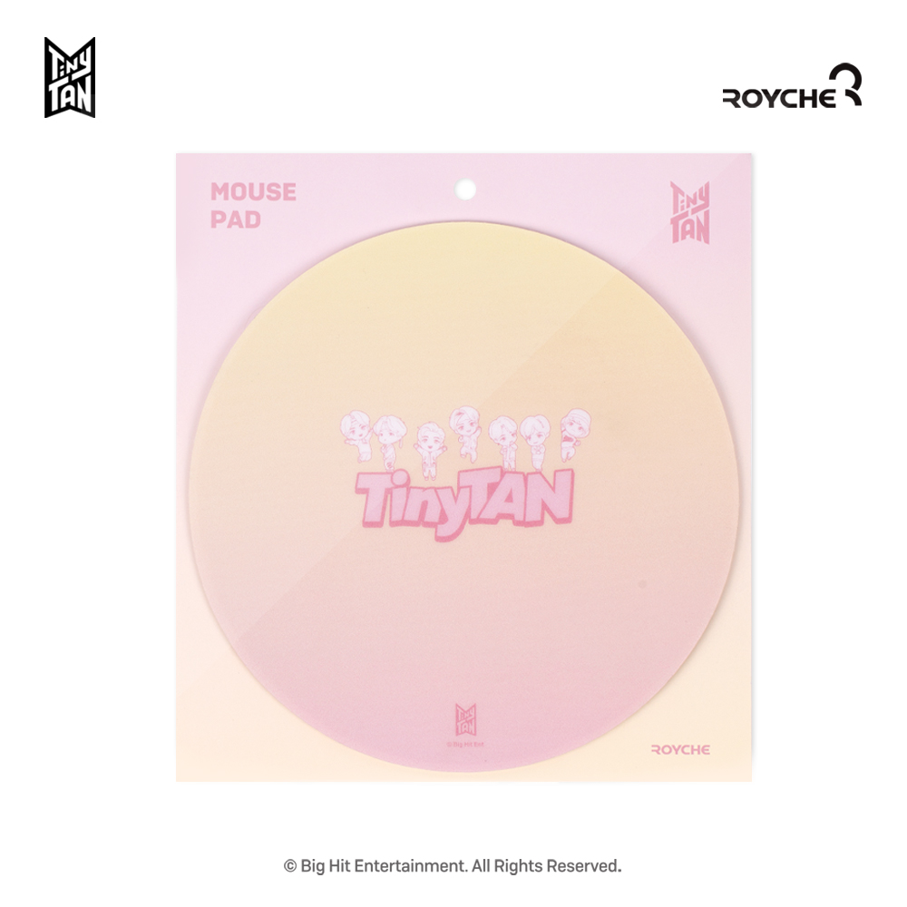 BTS 타이니탄 마우스 단패드 방탄소년단 PC 악세서리 굿즈 핑크 - 상세 이미지 5