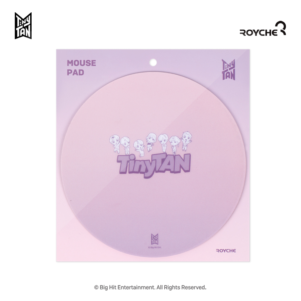 BTS 타이니탄 마우스 단패드 방탄소년단 PC 악세서리 굿즈 핑크 - 상세 이미지 3