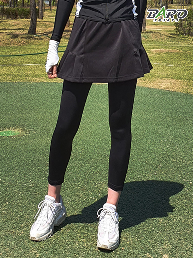 여성 치마 레깅스 스판 치마바지 기능성 스커트 치렝스 주름치마 연습복