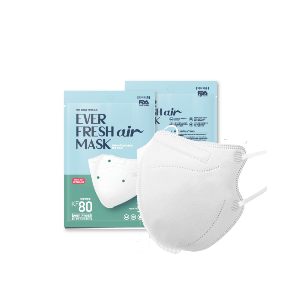 에버프레쉬 KF80 대형 에어 마스크 새부리형 100매