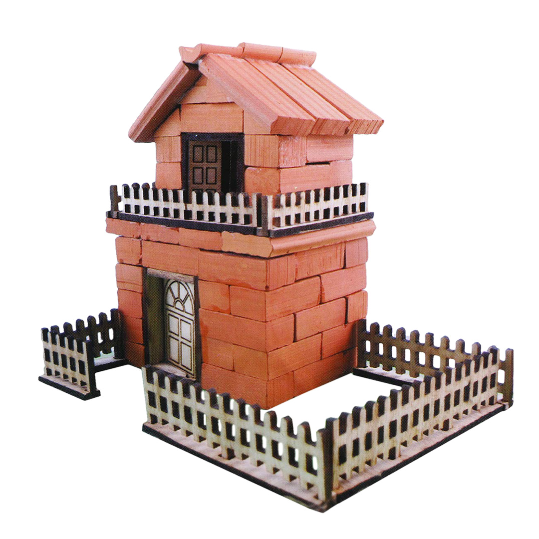 티처스 DIY 벽돌집 미니어쳐 하우스 만들기 건축 시뮬레이션 별장/이층집