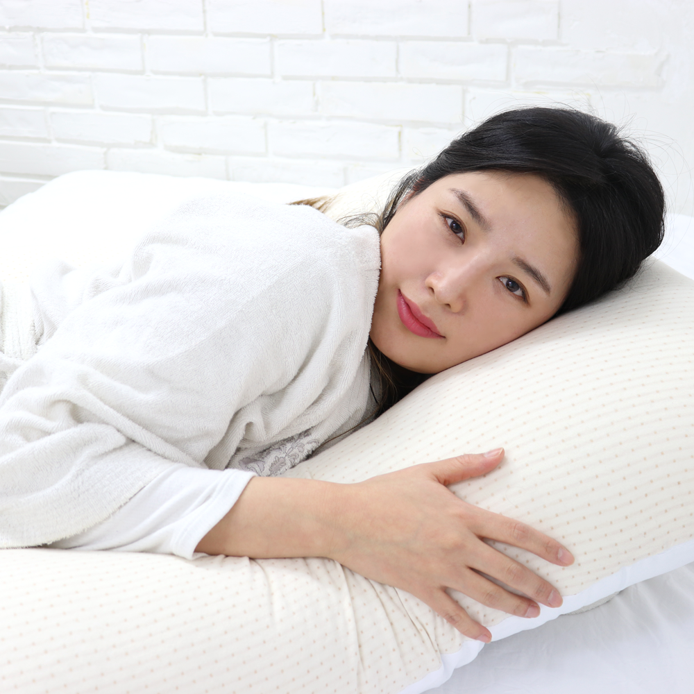 문피스 임산부 바디필로우 오가닉스트라이프 옆으로 안고자는 베개 - 상품 이미지