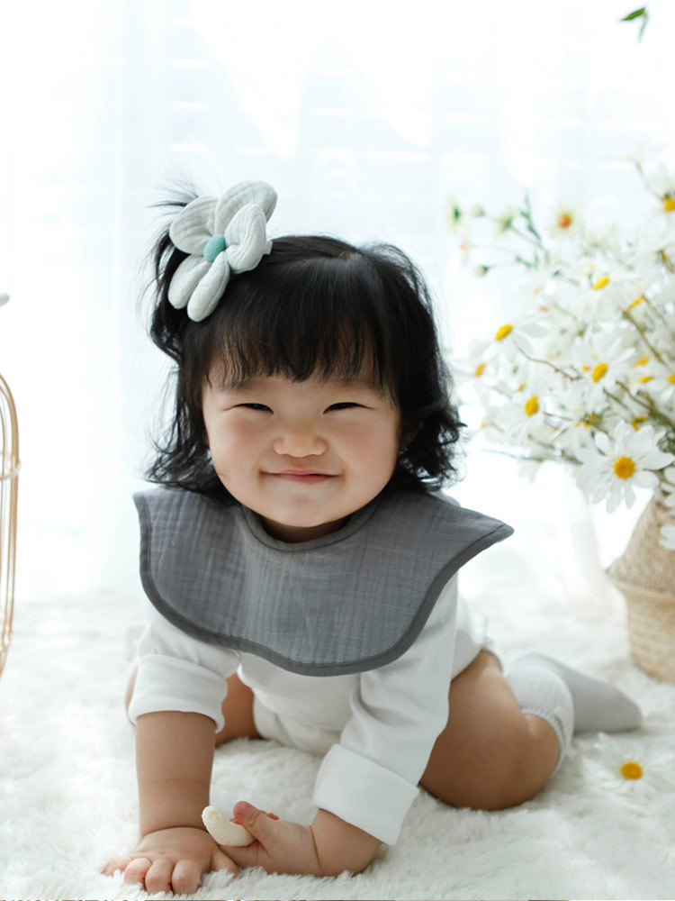 유아 아기 턱받이 신생아 오가닉 롤링 턱받이