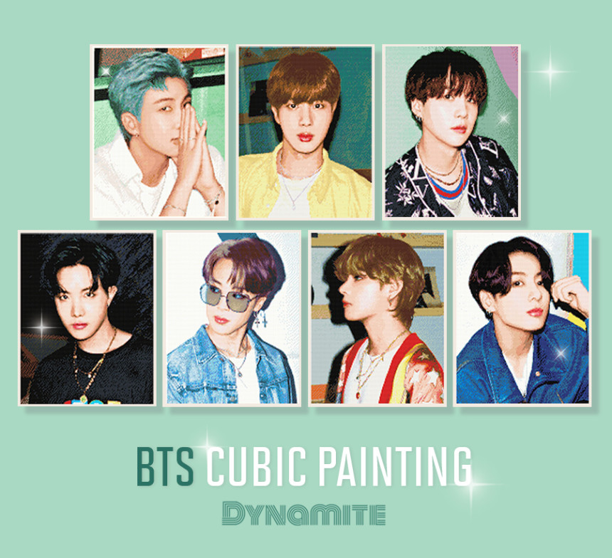 BTS Dynamtie Cubic Painting