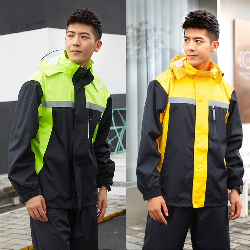 남자 우비 작업용 성인 판초우의 빅사이즈 레인코트 세트