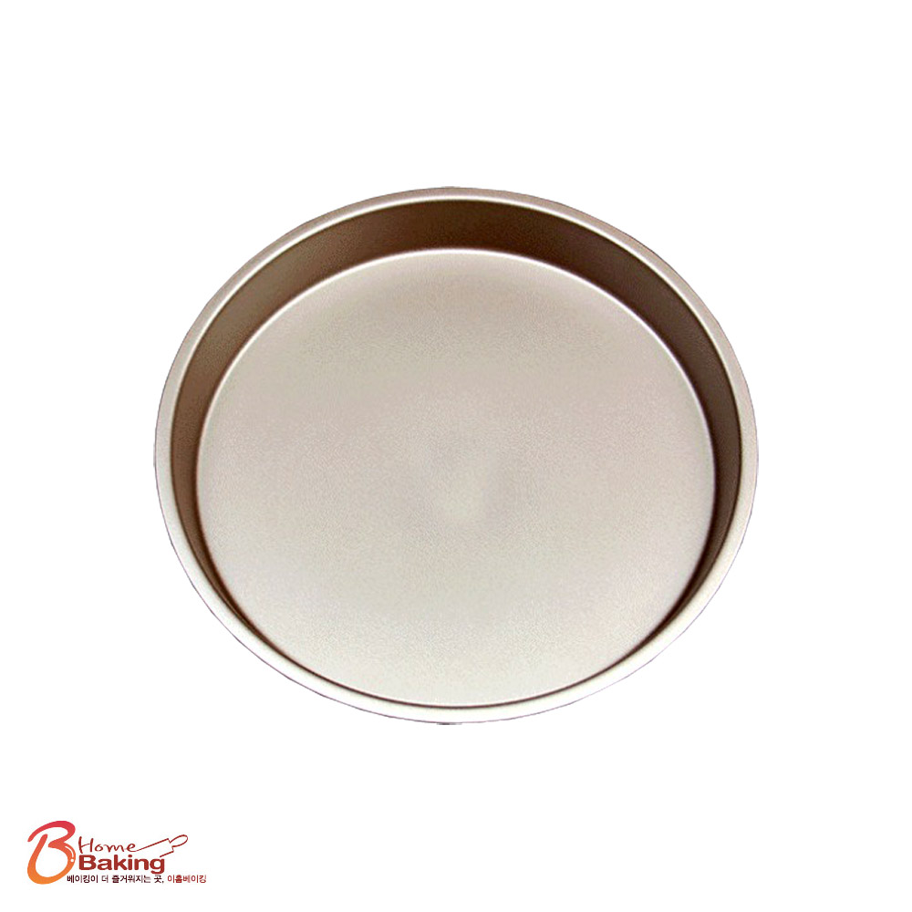 피자팬금색 9인치-내경 20cm 파이 피자틀 베이킹팬 오븐용기 빵팬 제과제빵 원형 도구
