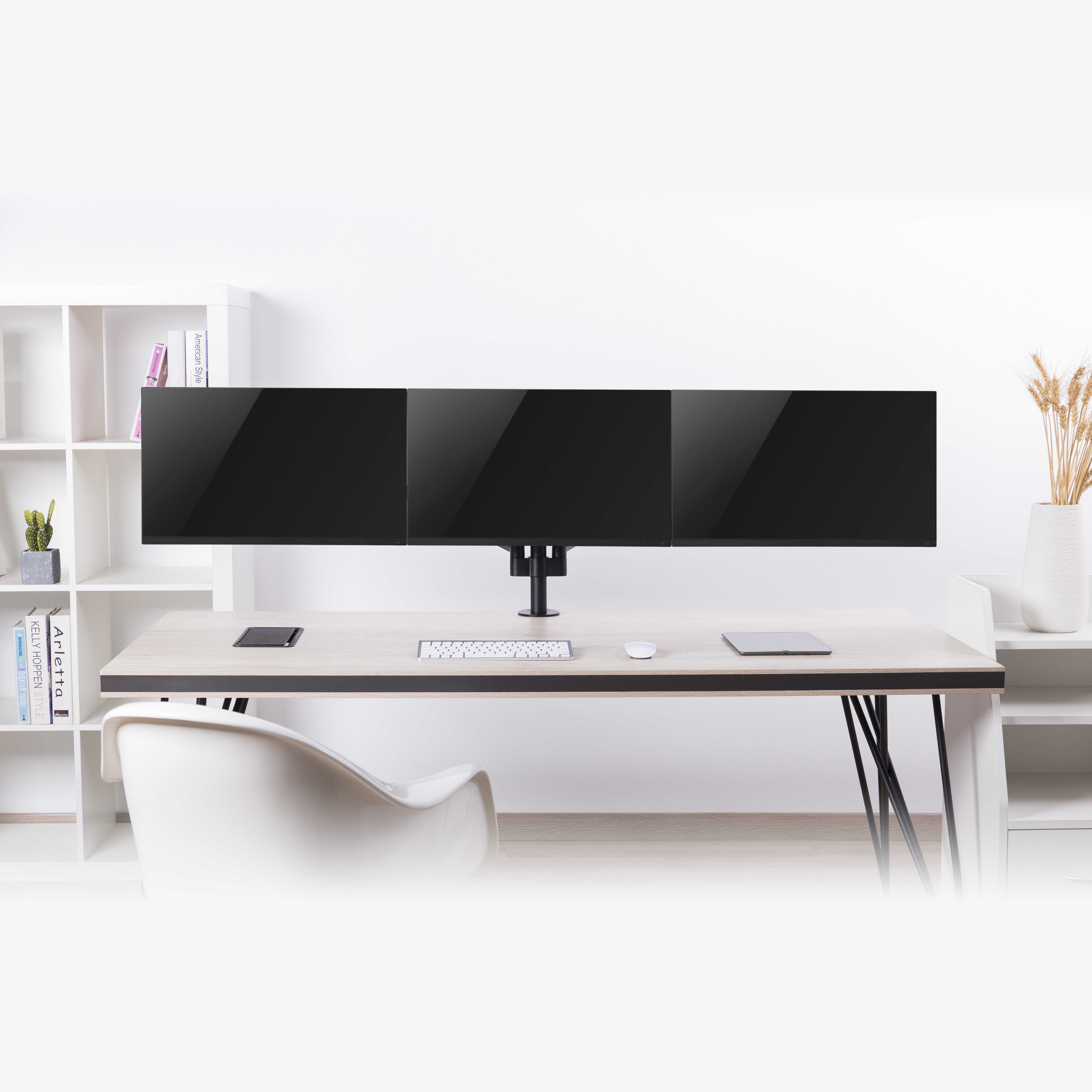 루나랩 라이트 폴 트리플 모니터암 거치대