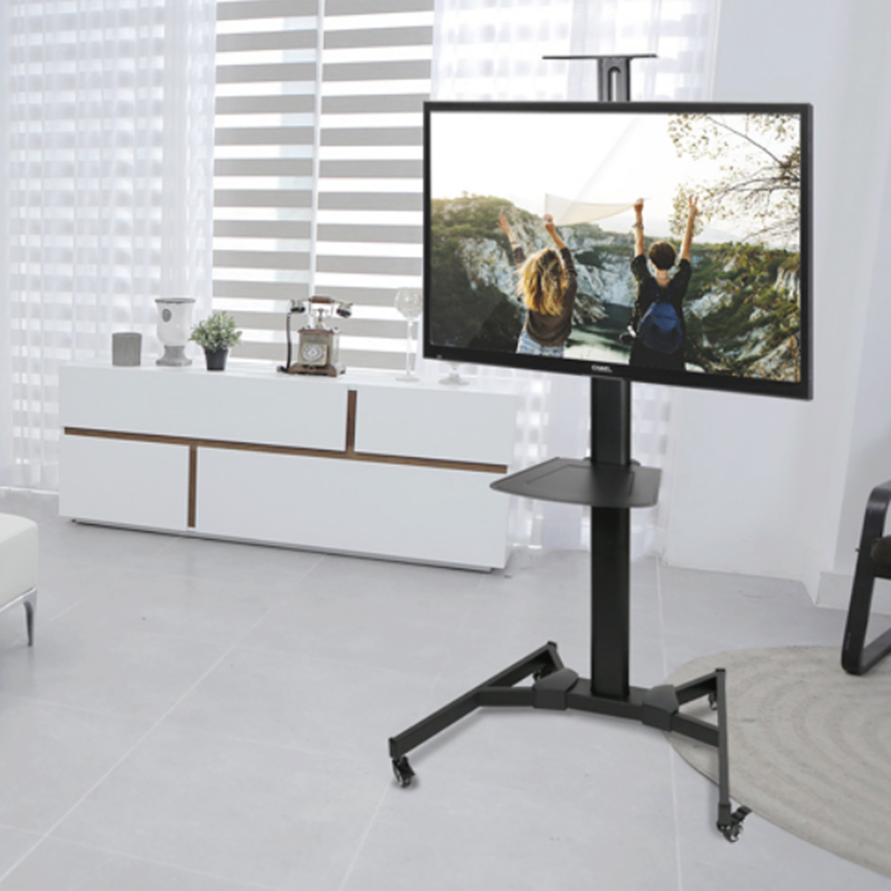 이동식tv거치대 삼성 LG 호환 대형 전시장 학원 이동식거치대 이미지 6
