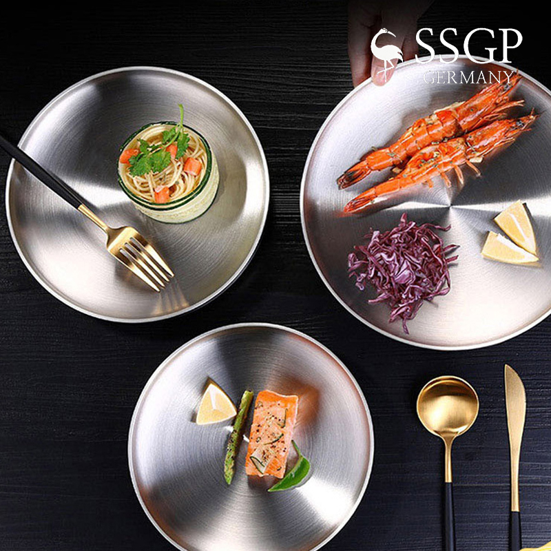 ssgp 올스텐 원형 스텐접시 3size 캠핑용접시 - 상품 이미지