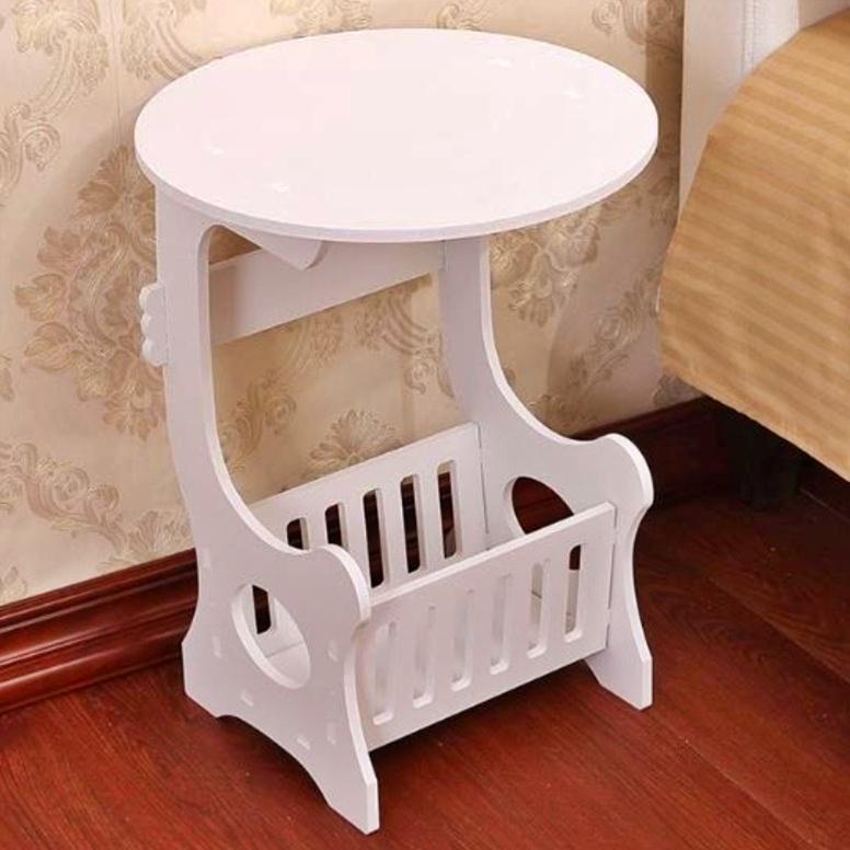 화분테이블 원형협탁 미니원형테이블 미용실 서브 티 소파 보조 간이 사이드 쇼파 뒤 선반