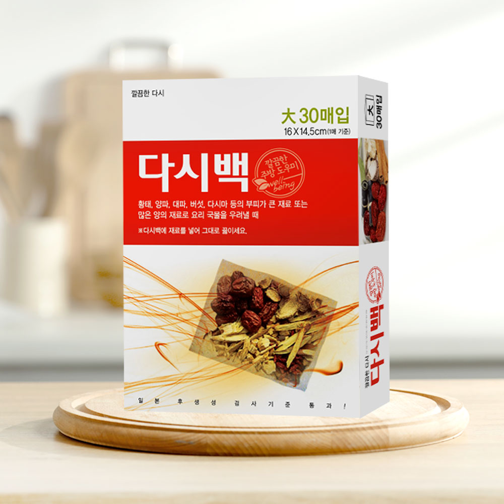 다시백 대형 30매 육수망 국물망 육수용 다시팩 국물백 육수거름망 찻잎거름망 - 상세 이미지 4