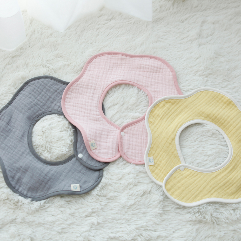 유아 아기 턱받이 신생아 오가닉 롤링 턱받이