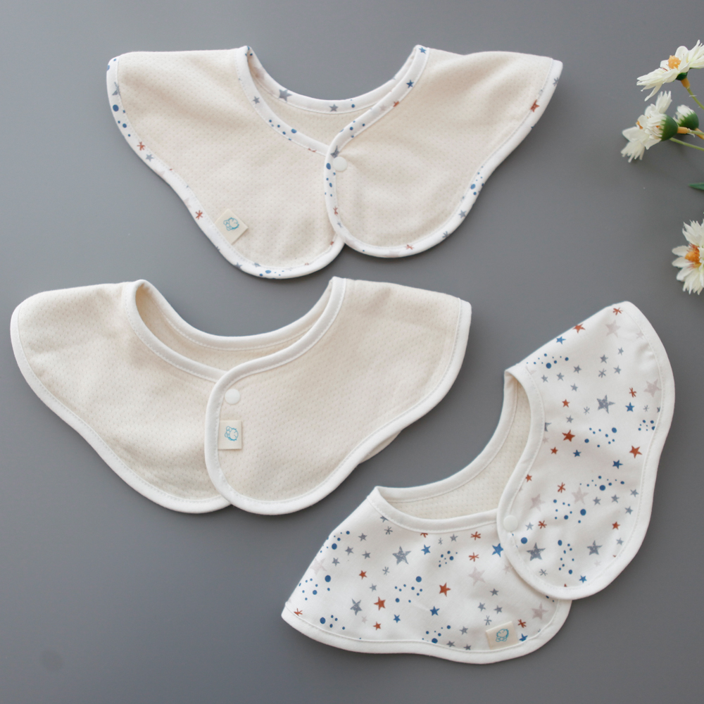 유아 아기 턱받이 신생아 오가닉 롤링 턱받이