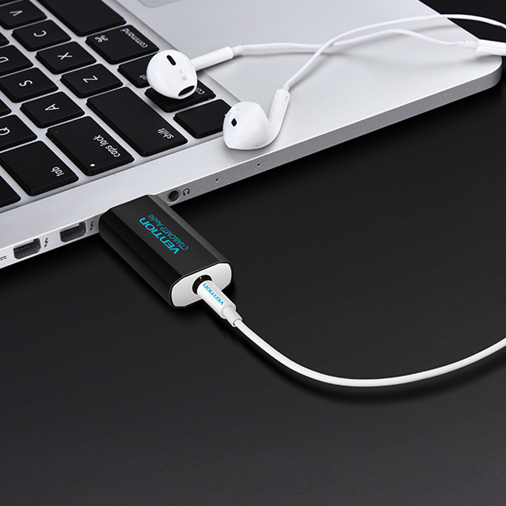 벤션 USB 사운드카드 어댑터/CTIA OMTP 호환/스테레오 외장형 - 상세 이미지 2