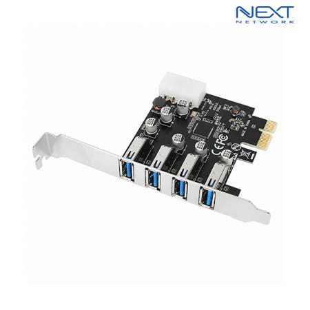 이지넷 USB 3.0 4포트 PCIe 카드 (NEXT-405NEC LP)