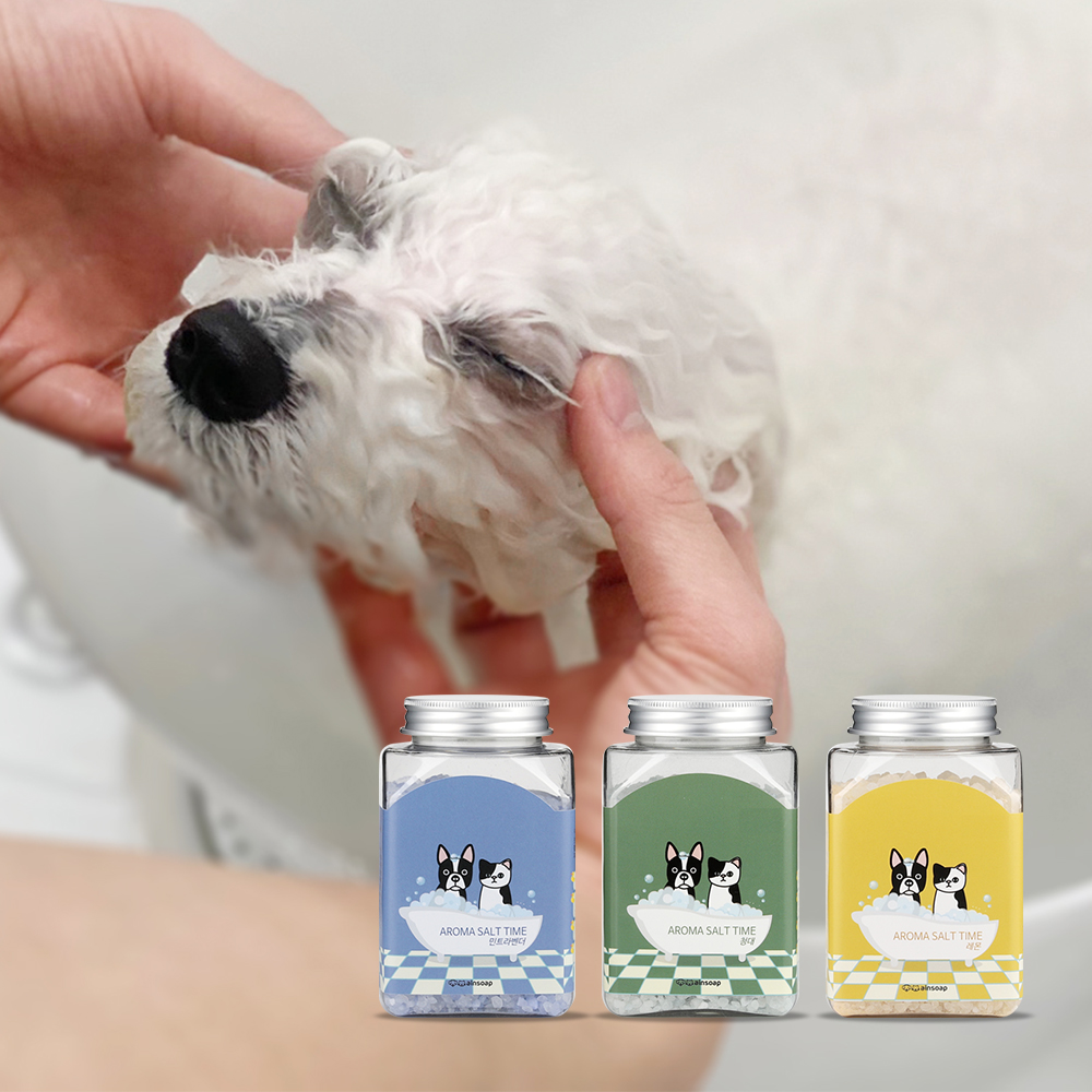 강아지 고양이 스파 이스라엘사해솔트 아로마솔트타임 입욕제 - 메인 이미지