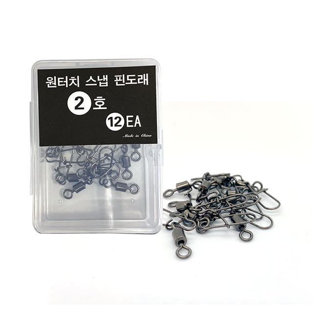 UST 원터치 스냅 핀도래 롤링도래 루어 낚시 자작채비 낚시소품 - 상품 이미지