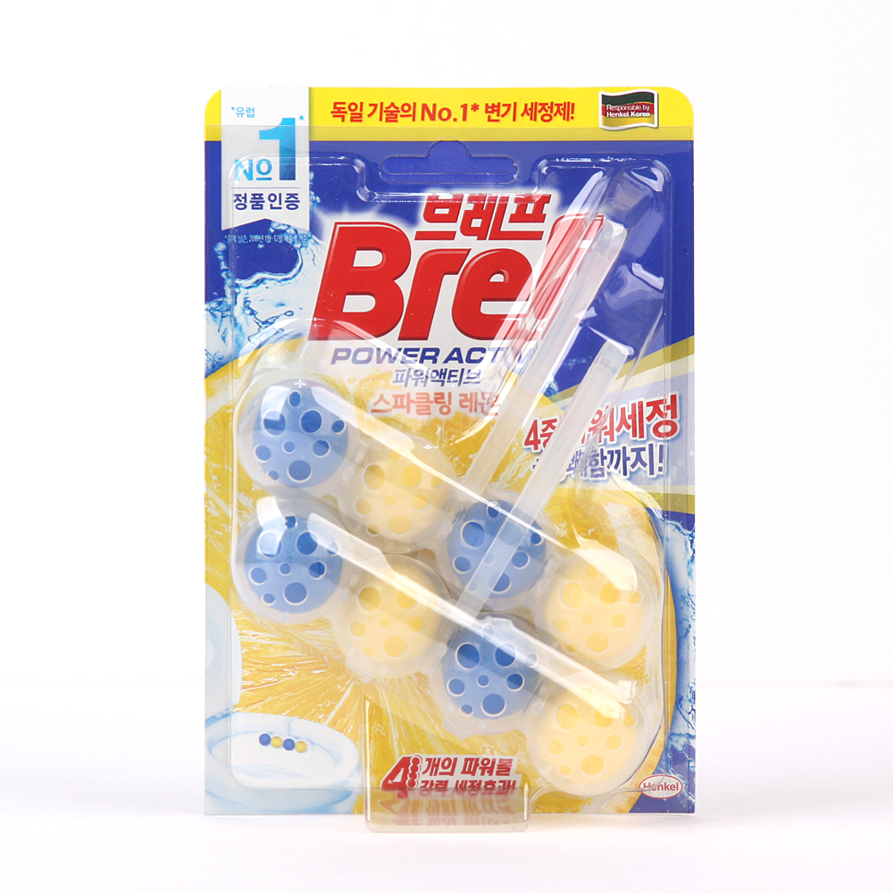 헨켈 브레프 파워 액티브 변기세정제 50g X2P 스파클링 레몬