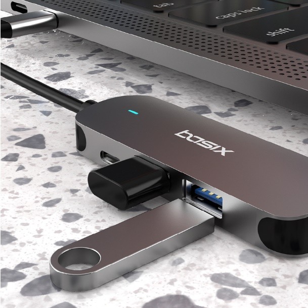 베이식스 C타입 허브 BX 6포트 HDMI 4K 유튜브 맥북 프로 아이패드 SD카드지원 - 상세 이미지 4