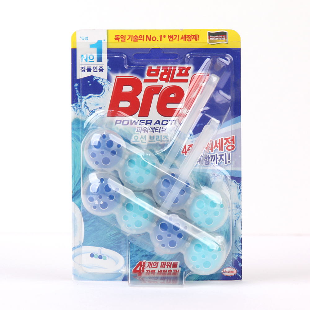헨켈 브레프 파워 액티브 변기세정제 50g X2P 오션 브리즈 - 상품 이미지