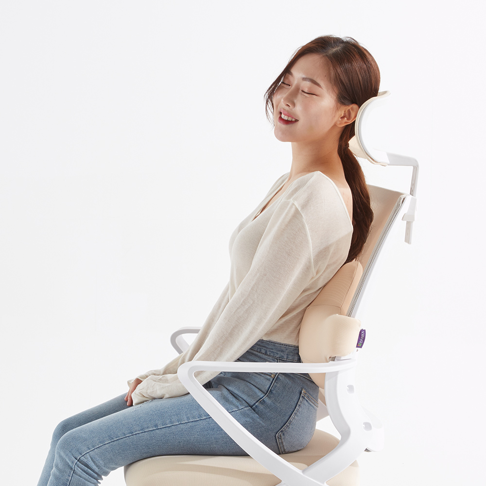 [슈퍼적립x다니카] 꼬꼬치 허리 바른자세 쿠션 메모리폼 등받이 사무실 의자 쿠션