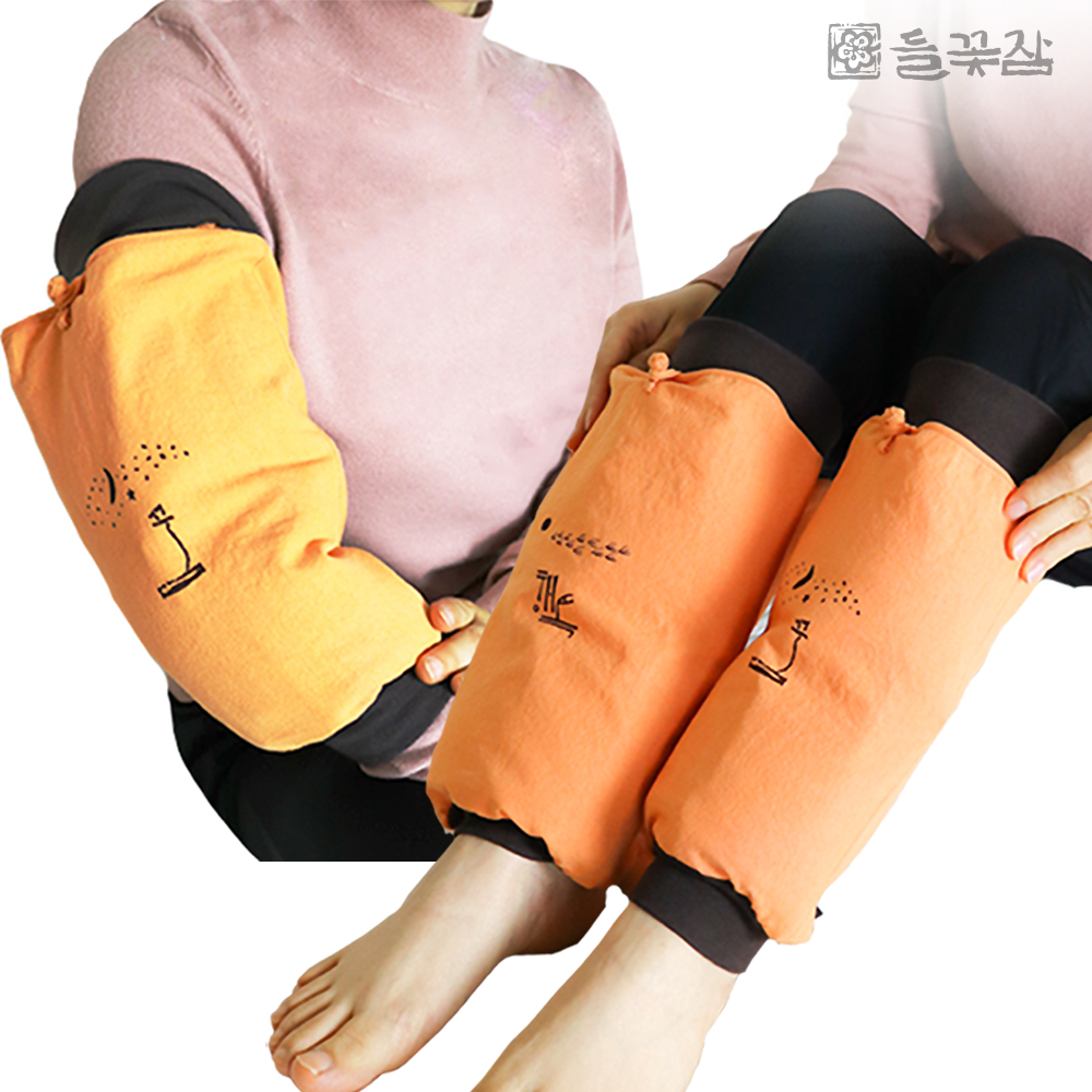 들꽃잠 행복한꿈 종아리 뭉침해소 팥 온열 찜질팩 2개