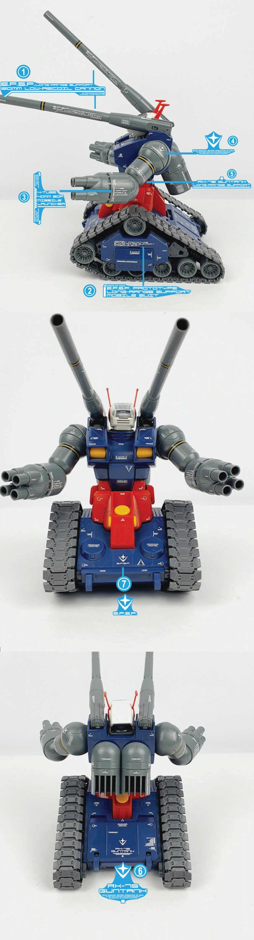 MG GUNTANK WATER DECAL - DelpiDecal