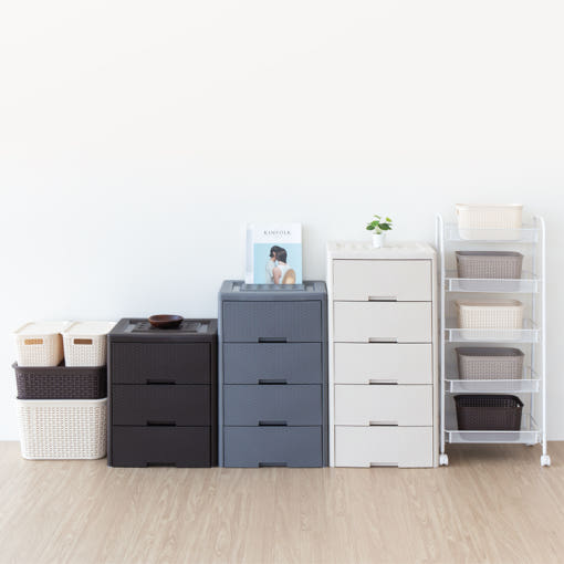 라탄 서랍장 인테리어