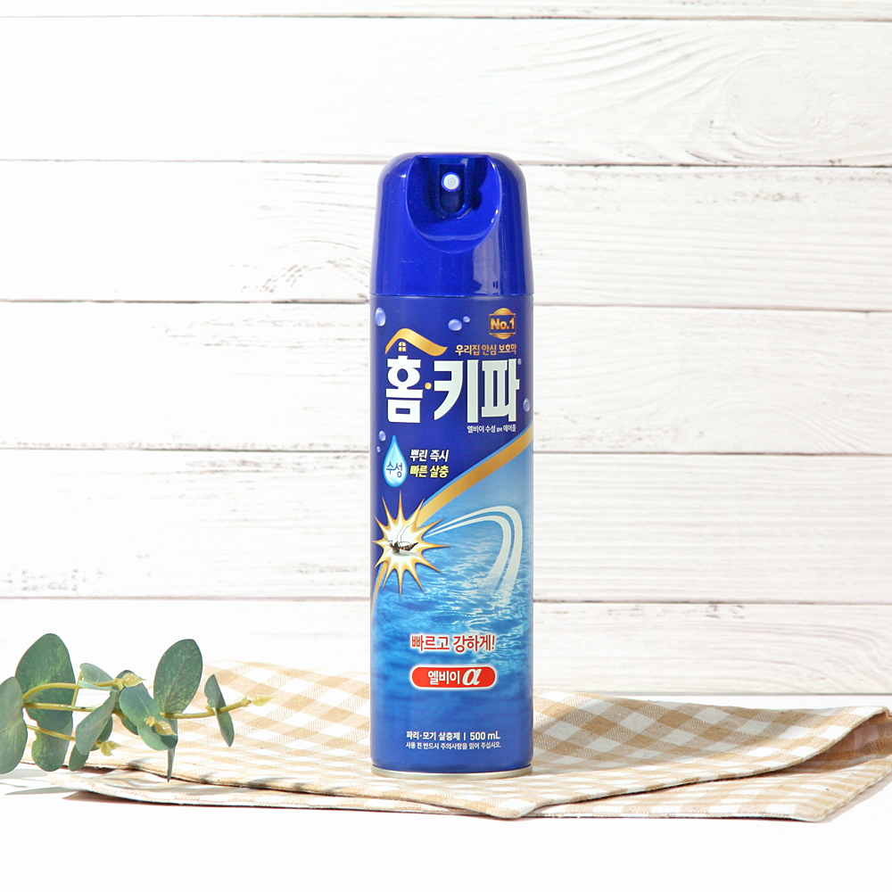 홈키파 수성 에어졸 모기 살충제 엘비이 알파 500ml - 메인 이미지