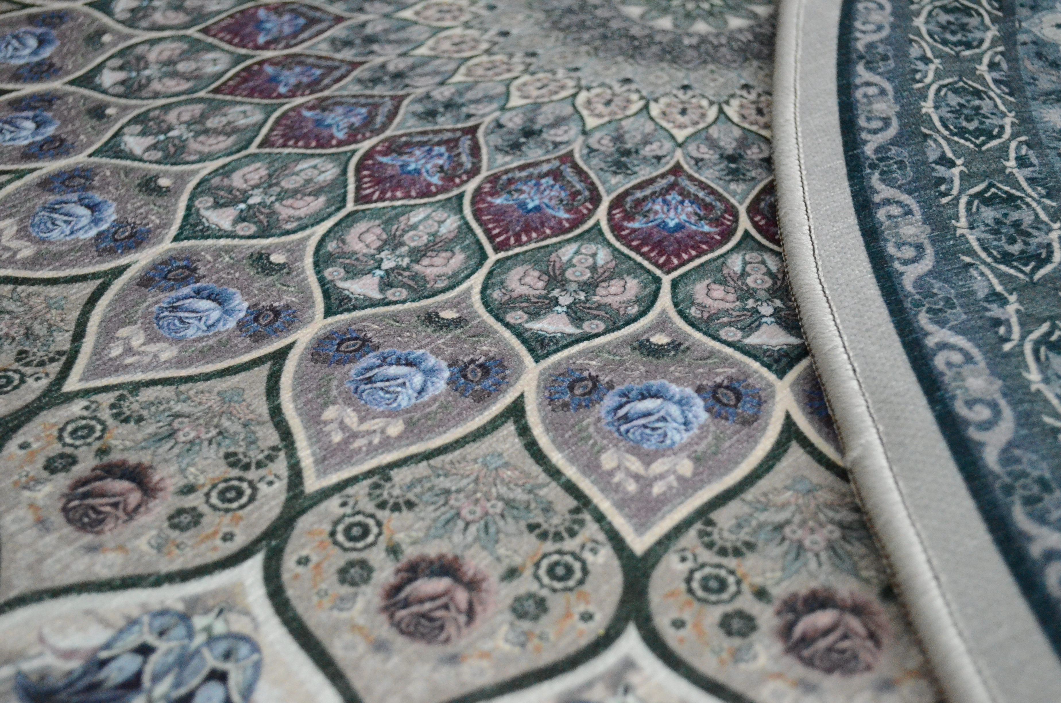 빈티지러그 페르시안 셔닐 원형 러그 예쁜 카페트